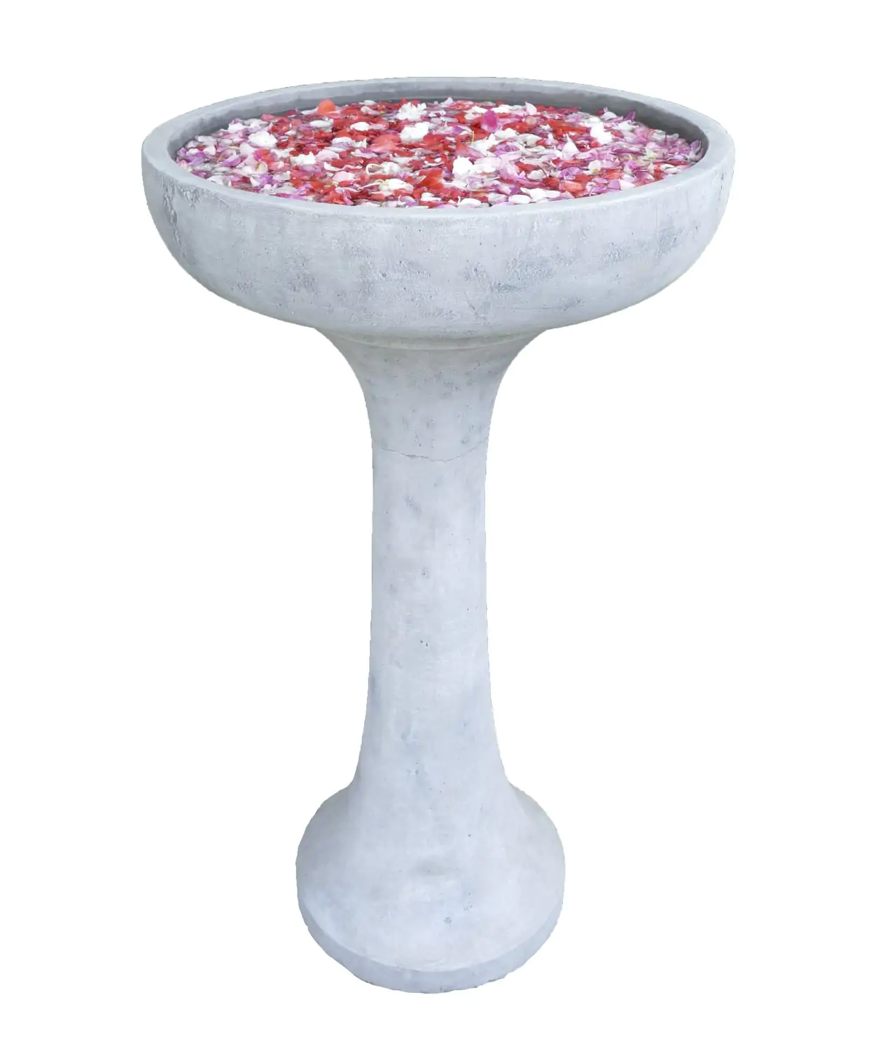  Product image 2 of the product “Set Trieste – Bird Bath | 82 cm Height, Ø Bowl 50 cm | Casted Stone ”